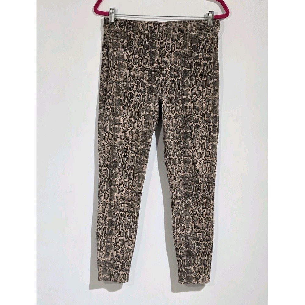 Spanx Sara Blakely Size L/G Snake Print Leggings Cotton Blend Large
